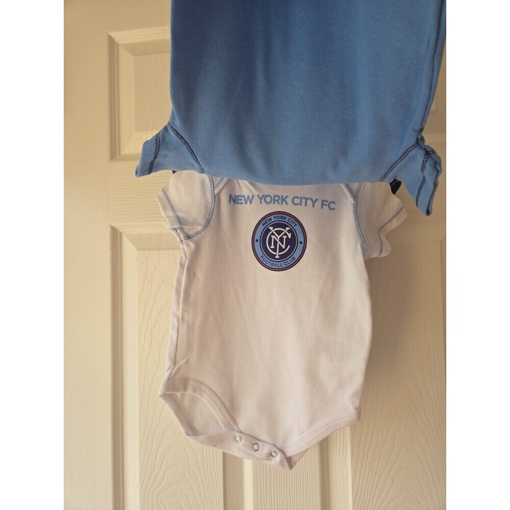 MLS Soccer Baby Sports New York City Football Club 3-6M, 18M 3pc Bodysuit NWT - Picture 5 of 8